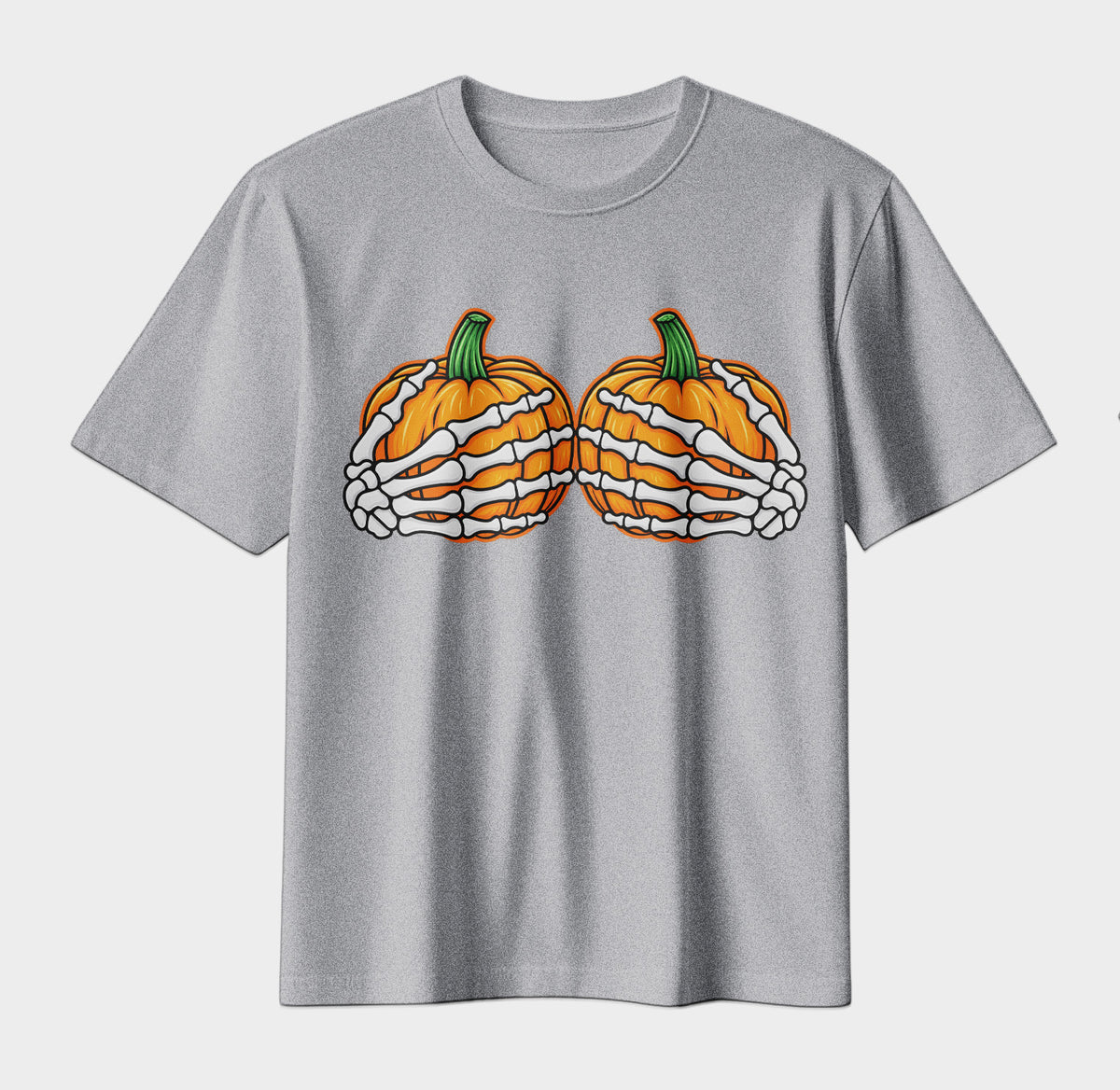 Bone to Be Wild – Skeleton Hands Pumpkin Halloween Graphic Tee